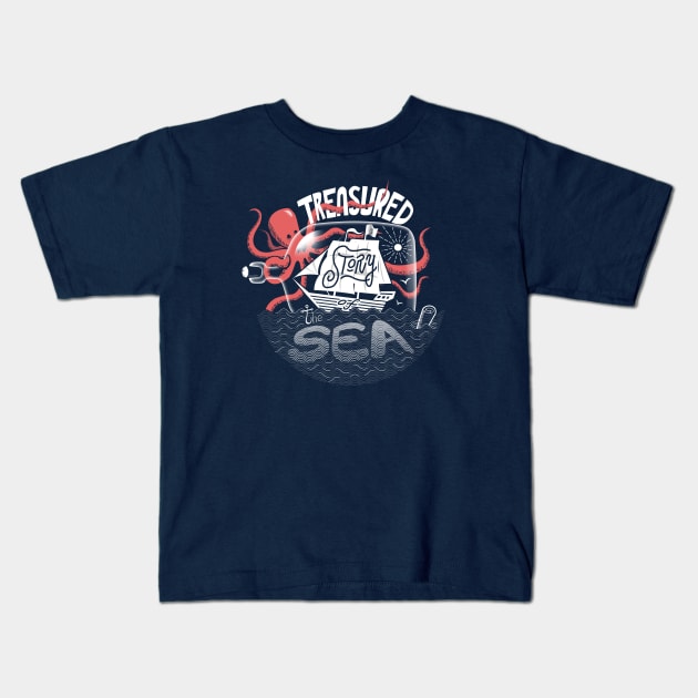 Treasured Story of the sea Kids T-Shirt by justduick